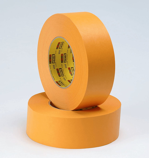 2525 3M  100MM X 55M 9.5 MIL FLATBACK TAPE ORANGE   8 RLS/CS